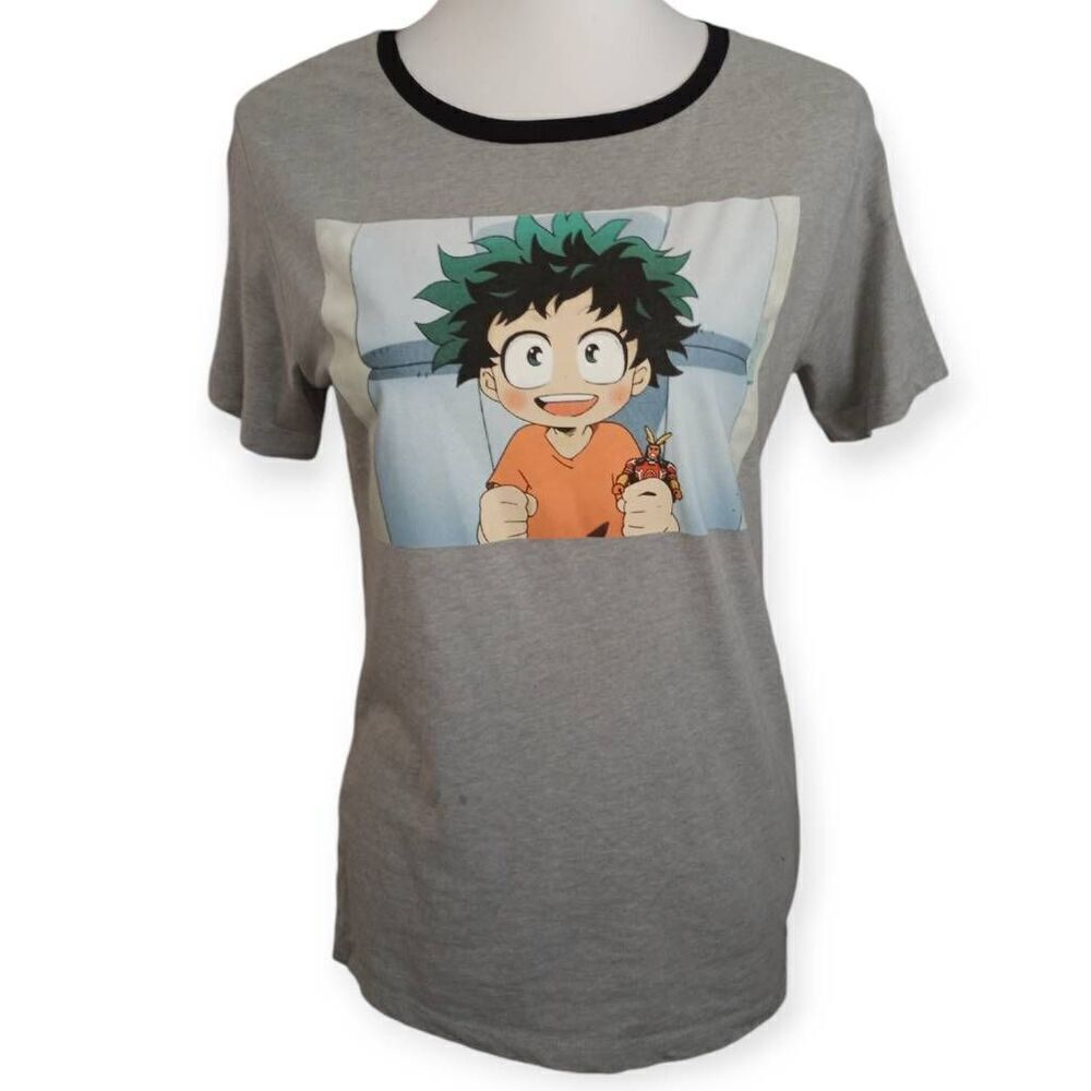 MY HERO ACADEMIA BABY DEKU GRAY T-SHIRT SZ.M EUC
